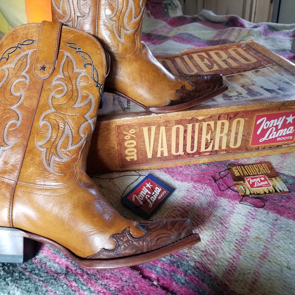 Tony Lama cowgirl boots,  new.